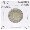 Image 1 : 1910 LIBERTY HEAD "V" NICKEL RED BOOK VALUE IS $3.00+ *RARE EARLY VERY GOOD GRADE*!!