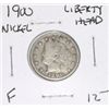 Image 1 : 1900 LIBERTY HEAD "V" NICKEL RED BOOK VALUE IS $12.00+ *RARE EARLY FINE GRADE*!!