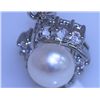 Image 1 : 15.50 CTW WHITE PEARL AND CZ PENDANT