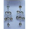 Image 1 : 20.55 CTW CITRINE EARRINGS .925 STERLING SILVER