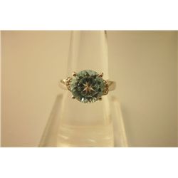 27.30 CTW BLUE TOPAZ Ring .925 Sterling Silver