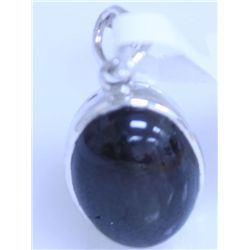 19.25 CTW BLACK STAR PENDANT .925 STERLING SILVER