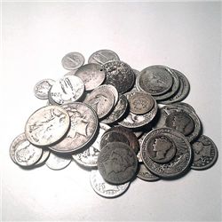 90% Silver Mixed Cull Condition 5 Ounces