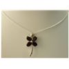 Image 1 : 19.20 ctw Garnet Pendant with chain .925 Sterling Silve