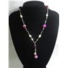 Image 1 : 160CTW PURPLE CARNELIAN EMERALD CUT AND WHITE PEARL
