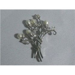 SUPERIOR WHITE PEARL BROOCH AUTHENTIC PHILIPPINE PEARL