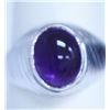 Image 1 : 26.50 CTW AMETHYST RING .925 STERLING SILVER