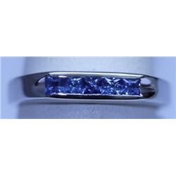 12.75 CTW TANZANITE RING .925 STERLING SILVER