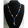 Image 1 : 155CTW BLUE CARNELIAN EMERALD CUT AND WHITE PEARL SILVE