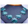 Image 1 : 335.15 CTW EMERALD NECKLACE .925 STERLING SILVER
