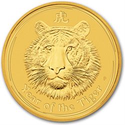 2010 1/2 oz Gold Lunar Year of the Tiger (Series 2)