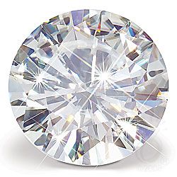 GIA CERT. 0.55 CTW ROUND DIAMOND G/VS2