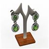 Image 1 : Tourmaline 3.60ctw Diamond Dangling Earring 14k WY Gold