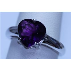 16.60 CTW AMETHYST RING .925 STERLING SILVER