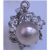 Image 1 : PURPLE PEARL AND CZ PENDANT