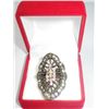 Image 1 : 12CTW CZ BUTTERFLY BRASS ADJUSTABLE RING