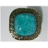 Image 1 : 45CTW SKY BLUE BRASS RING SIZE 6