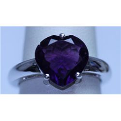 17.00 CTW AMETHYST RING .925 STERLING SILVER