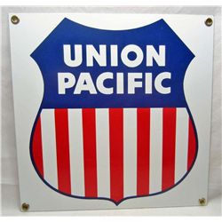 UNION PACIFIC RAILROAD PORCELAIN SIGN