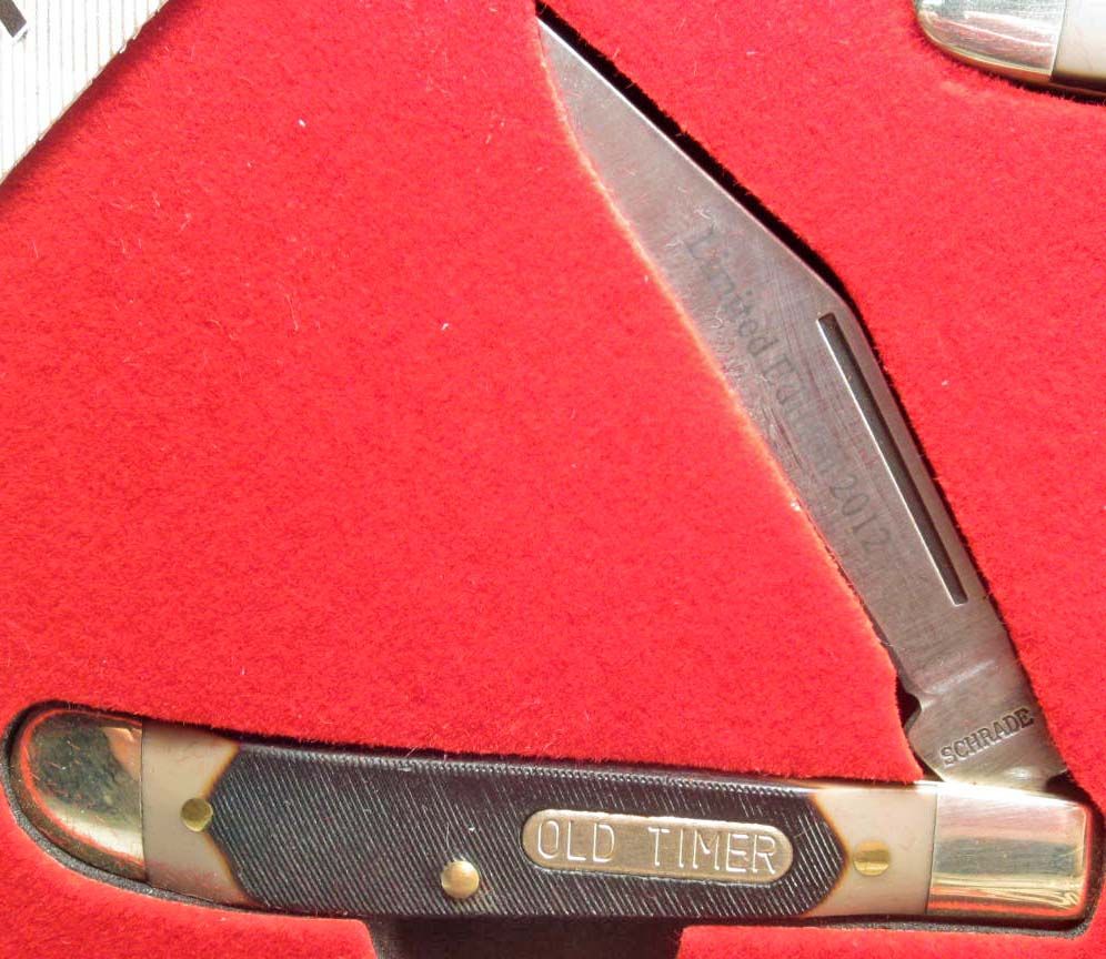 SCHRADE OLD TIMER POCKET KNIFE LIMITED EDITION SET Schrade old timer pocket knife limited edition set