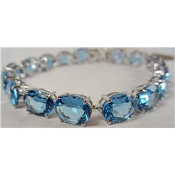 STERLING SILVER TOPAZ BRACELET