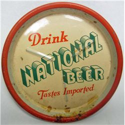 VINTAGE NATIONAL BEER TIP TRAY