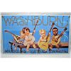 Image 1 : WASHBURN PORCELAIN ADVERTISING SIGN