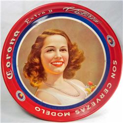 VINTAGE CORONA BEER ADVERTISING TRAY