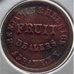 1863 CIVIL WAR TOKEN - FRUIT DEALERS