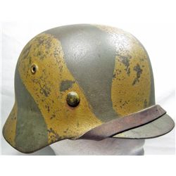 GERMAN NAZI ARMY M-40 CAMOUFLAGE COMBAT HELMET