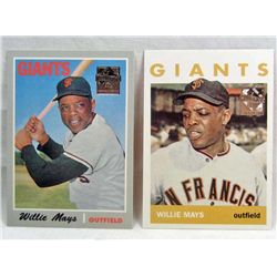 LOT OF 2 1997 TOPPS INSERT WILLIE MAYS BASEBALL CARDS
