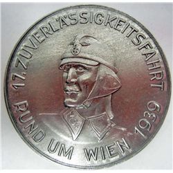 GERMAN NAZI NSKK 1939 VIENNA MOTORCYCLE TABLE AWARD