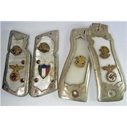 LOT OF 2 GERMAN NAZI PISTOL GRIPS