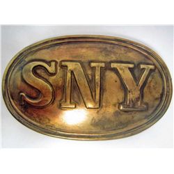 US CIVIL WAR ERA STATE OF NEW YORK SNY ENLISTED MANS BELT BUCKLE