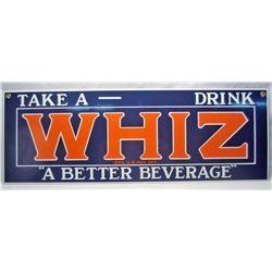 WHIZ DRINK ADVERTISING PORCELAIN SIGN