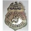 Image 1 : OLD WEST PONY EXPRESS MESSENGER LAW BADGE