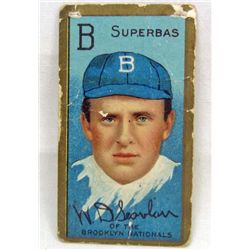 1911 T-205 W.D. SCANLAN BASEBALL CARD - BROOKLYN SUPERBAS