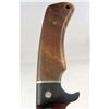 Image 2 : ROUGH RIDER FIXED BLADE HUNTING KNIFE W/ WOOD HANDLE AND SHEATH