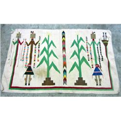 EARLY NATIVE AMERICAN INDIAN NAVAJO RUG