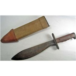 1917 - 1918 US BOLO KNIFE W/ SCABBARD