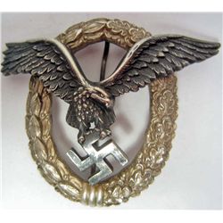 GERMAN NAZI LUFTWAFFE PILOT QUALIFICATION BADGE