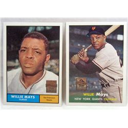 LOT OF 2 1997 TOPPS INSERT WILLIE MAYS BASEBALL CARDS