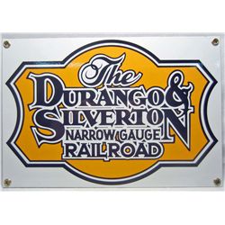 DURANGO & SILVERTON RAILROAD PORCELAIN SIGN