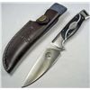 Image 1 : ELK RIDGE FIXED BLADE W/ BLACK PAKKAWOOD HANDLE AND SHEATH