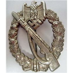 GERMAN NAZI ARMY INFANTRY SILVER INFANTRY ASSAULT BADGE