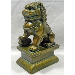 JAPANESE MOTIF GOOD LUCK FOO DOG STATUE