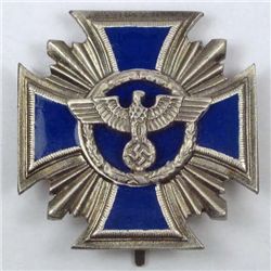 GERMAN NAZI BLUE ENAMELED BADGE