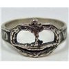 Image 1 : STERLING SILVER GERMAN NAZI ENAMELED U-BOAT RING