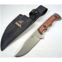GERBER FREEMAN DROP POINT HUNTER W/ PEARWOOD HANDLE W/ SHEATH