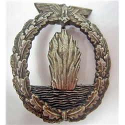 GERMAN NAZI NAVAL MINESWEEPER BADGE